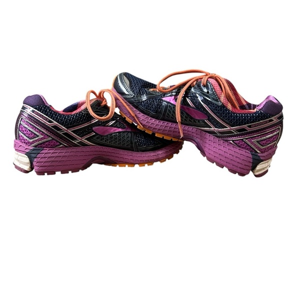 Brooks Adrenaline GTS 15 Women's Running Shoes Size 11 B Black/Purple/Orange - Picture 1 of 10